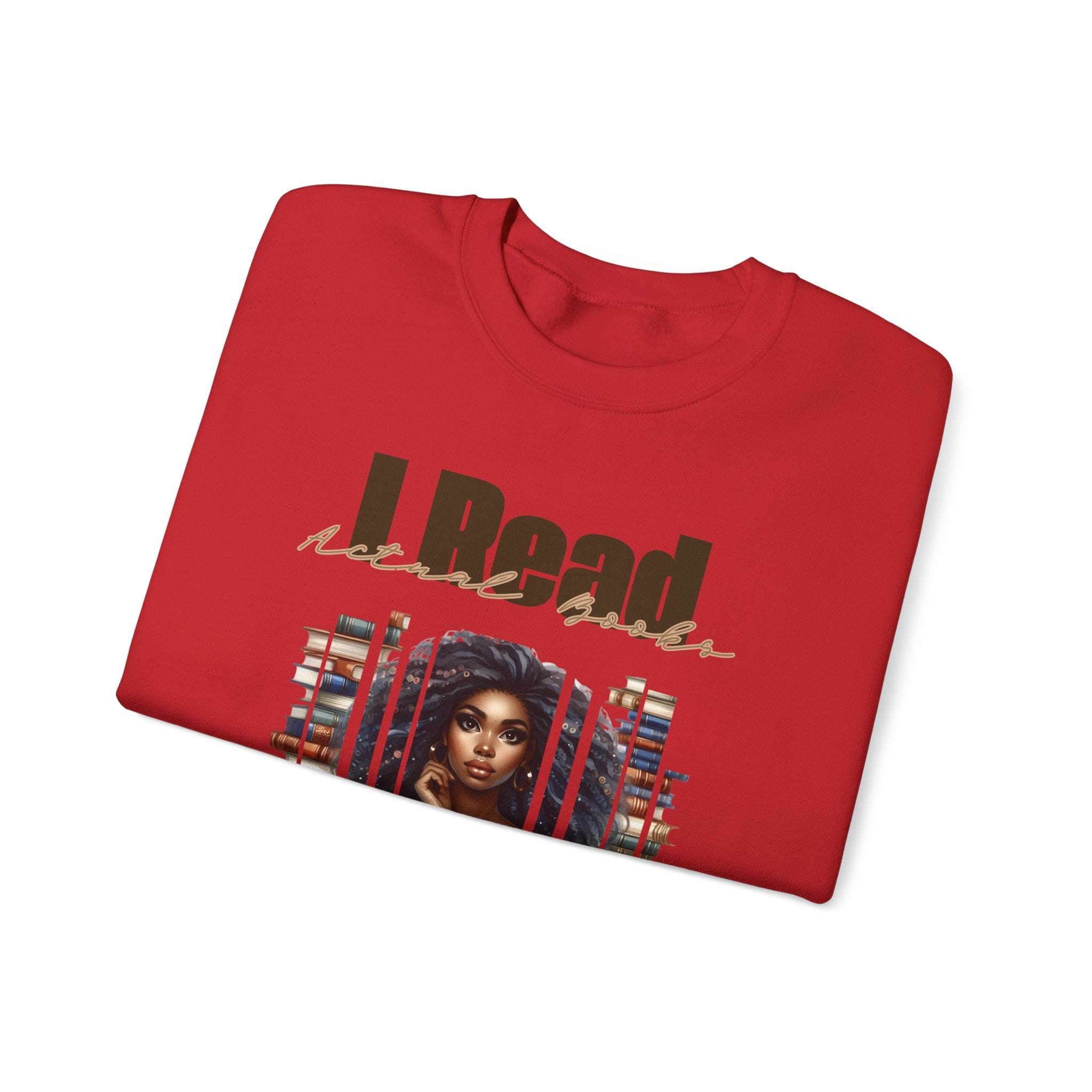 read actual books Unisex Heavy Blend™ Crewneck Sweatshirt